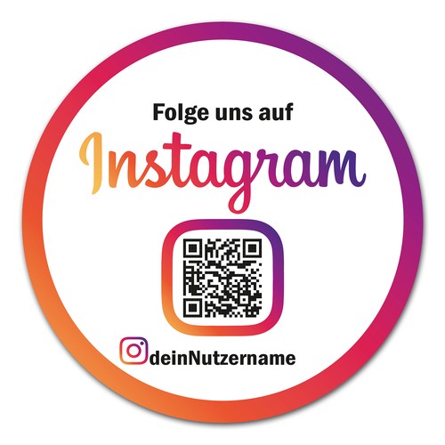 Social media aufkleber mit - media, qr