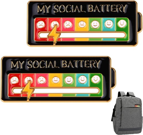 Anstecker social battery pin - anstecker,