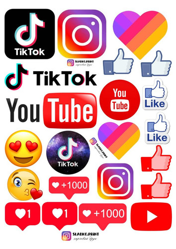 Social media emoticons - media, essbar