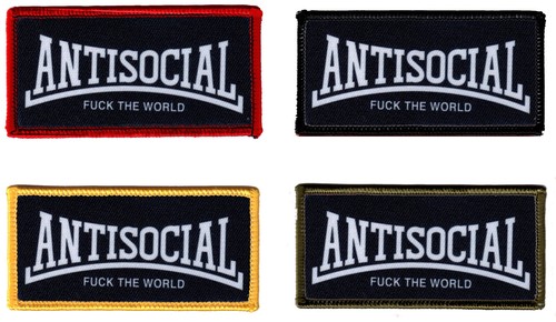 ANTISOCIAL-FTW"Aufnäher"Patch