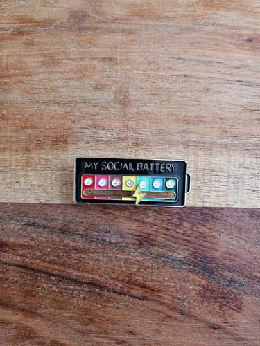 Pin brosche social battery - pin,