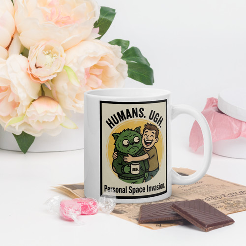 Witzige tasse humans ugh - witzige,