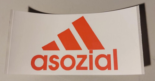 Asozial aufkleber punk - punk, fun